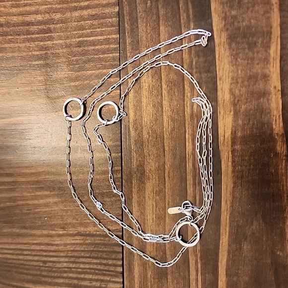 adina Reyter Jewelry - Adina Reyter Sterling Silver 925 45 inch Circle Long Chain Necklace